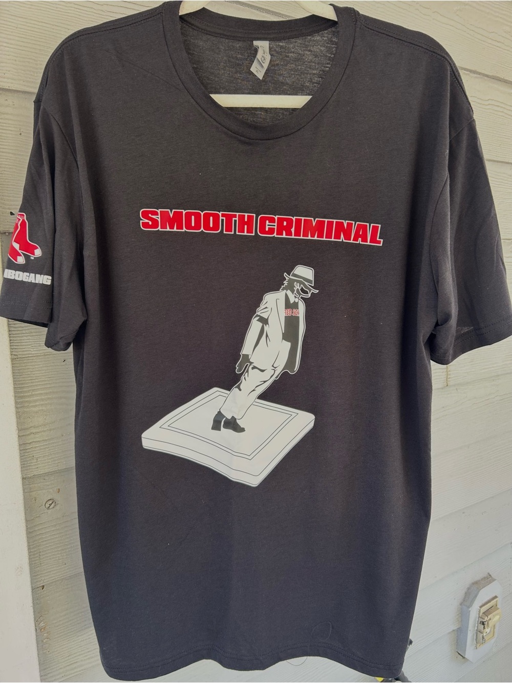 Michael Jackson Smooth Criminal Iconic Music Red Sox Graphic T-Shirt XL NWOT